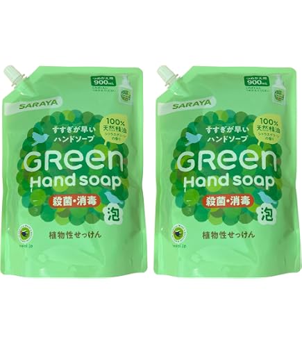 Amazon.co.jp: サラヤ 泡ででてくる 薬用 グリーン ハンドソープ 本体